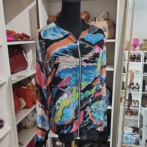 adidas Women's Artistic Multicolor Bomber Jacket